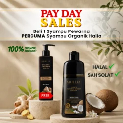 1 botol Syampu Uban 400ml + FREE Syampu Halia