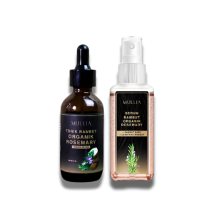 Tonik & Serum Rambut Organik | Set Terapi Pertumbuhan Rambut Rosemary