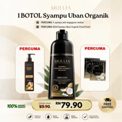 1 botol Syampu Uban 400ml + FREE Syampu Halia + FREE 2 Sachet Syampu Uban 50ml
