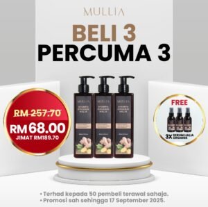 3 Syampu Percuma 3 Serum  - MALAYSIA DAY SALES